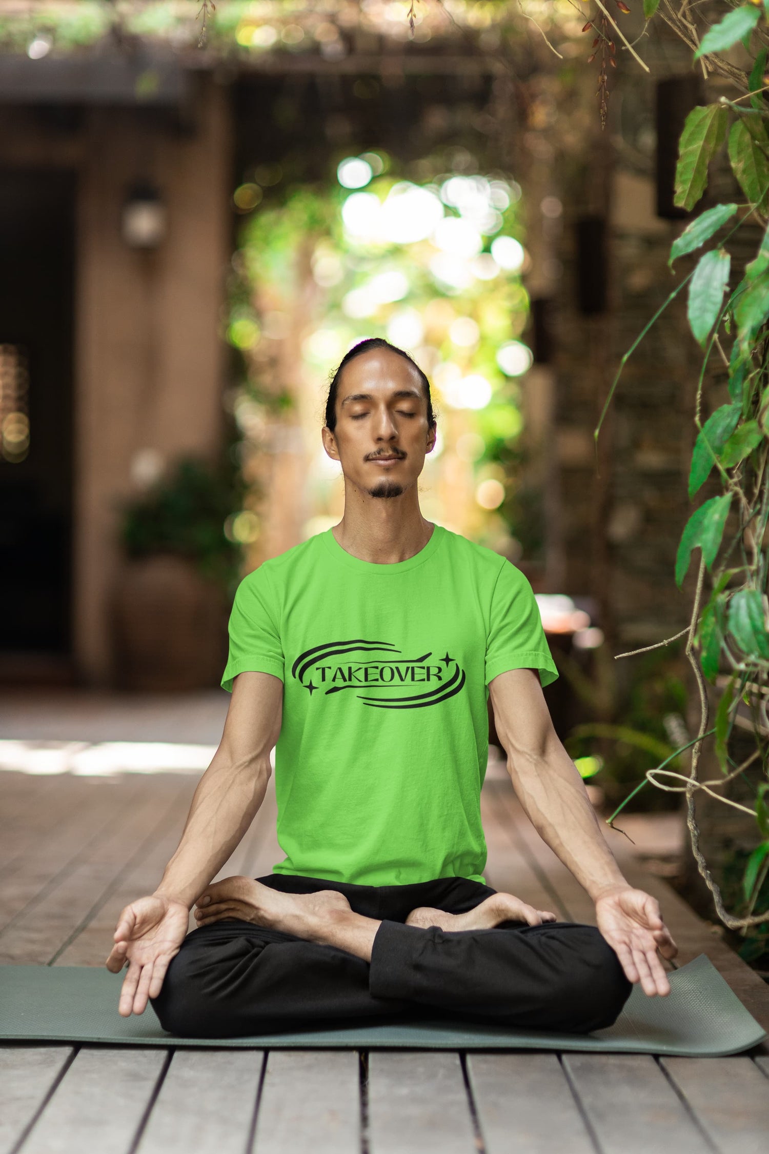 MENS LIRIL GREEN ROUNDNECK T-SHIRT 