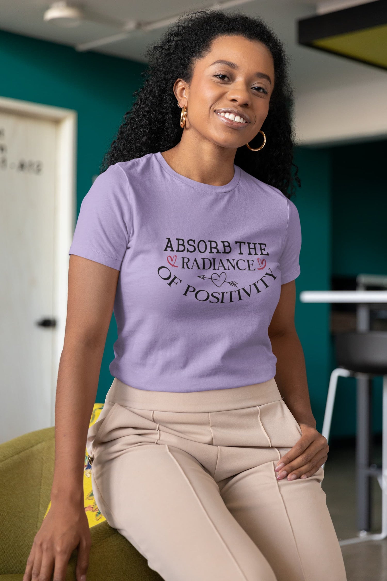 WOMENS IRIS LAVENDER ROUNDNECK T-SHIRT