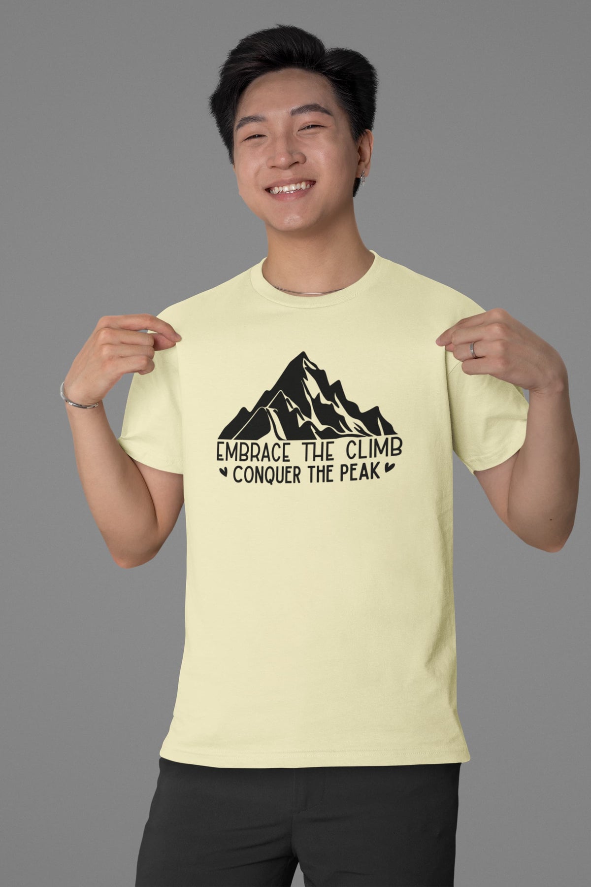 Karavirs® Absolute Almond graphic tee for men India