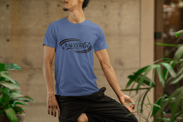 MENS SMOKE BLUE ROUNDNECK T-SHIRT 