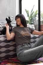 WOMENS CHARCOAL GREY ROUNDNECK T-SHIRT
