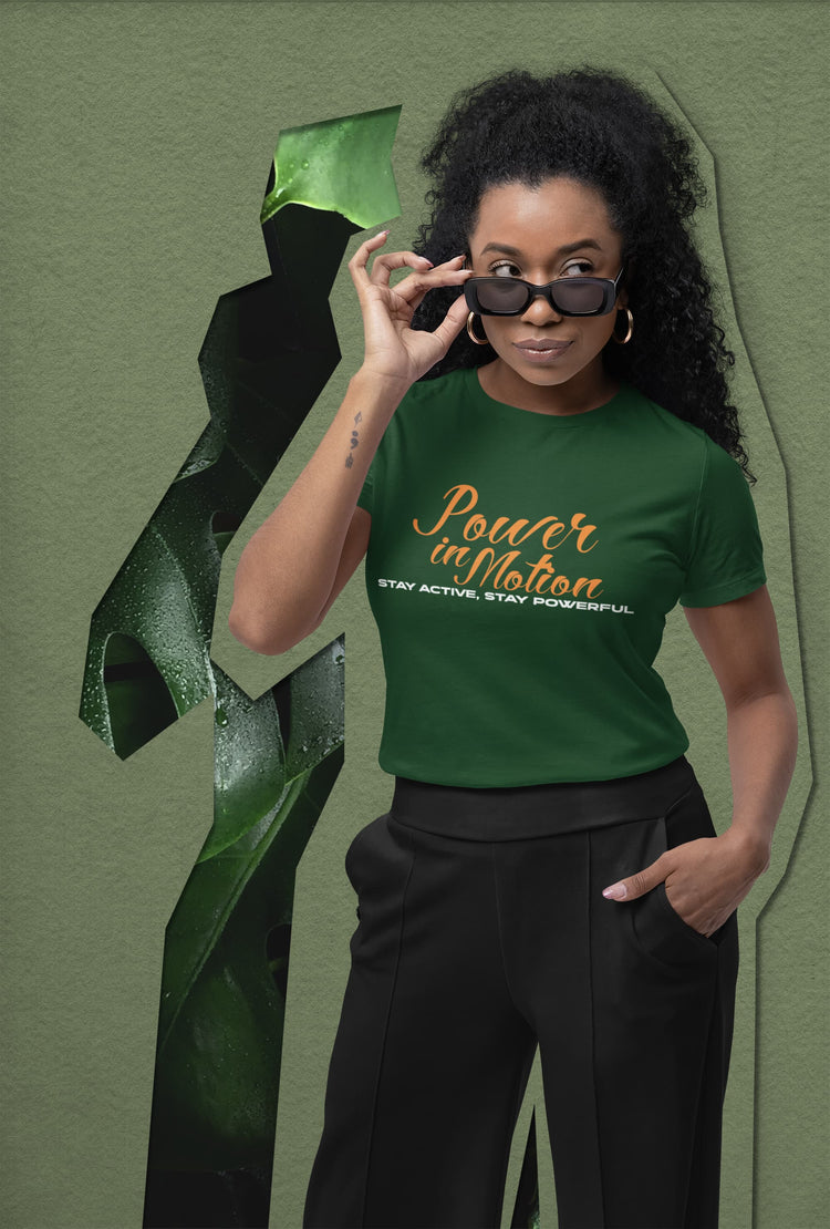 WOMENS OLIVE GREEN ROUNDNECK T-SHIRT