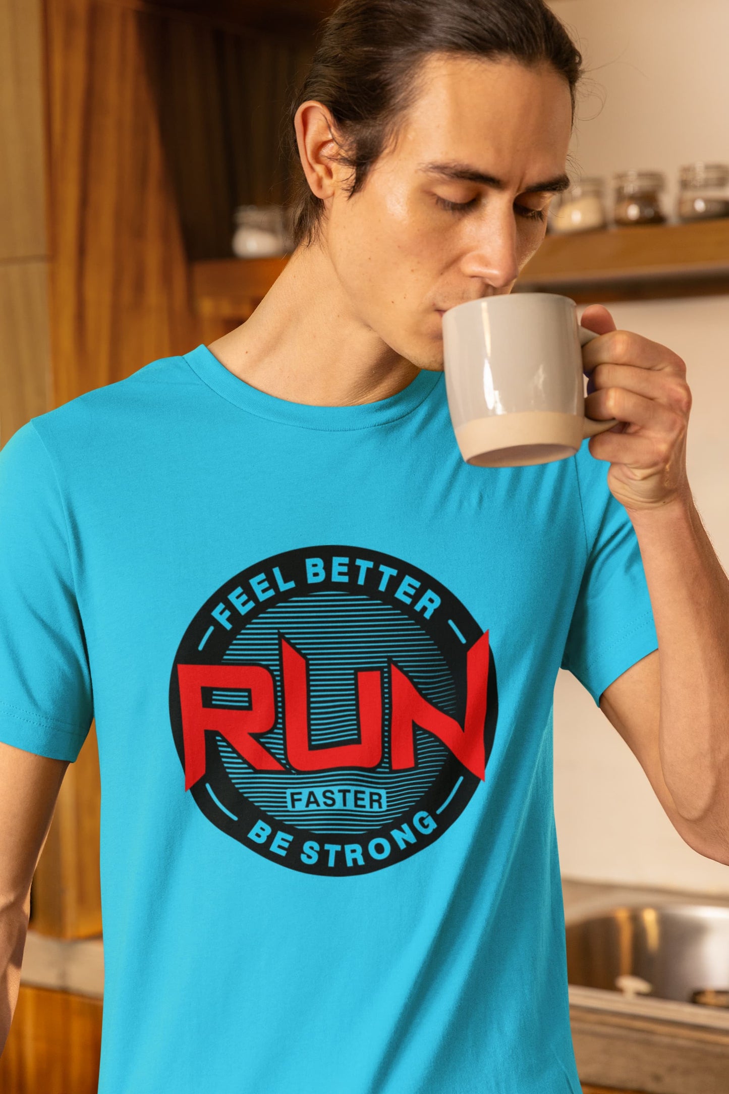 MENS SKY BLUE ROUNDNECK T-SHIRT