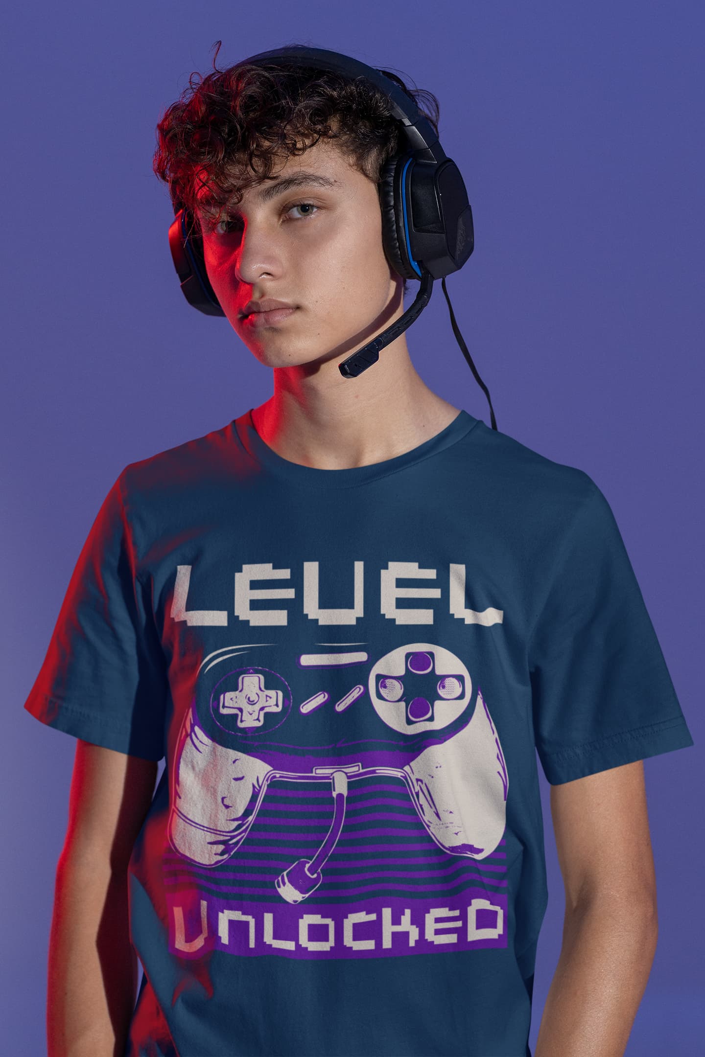 Men's Navy Blue Round Neck T-shirts