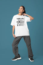 WOMENS WHITE OVERSIZED T-SHIRT