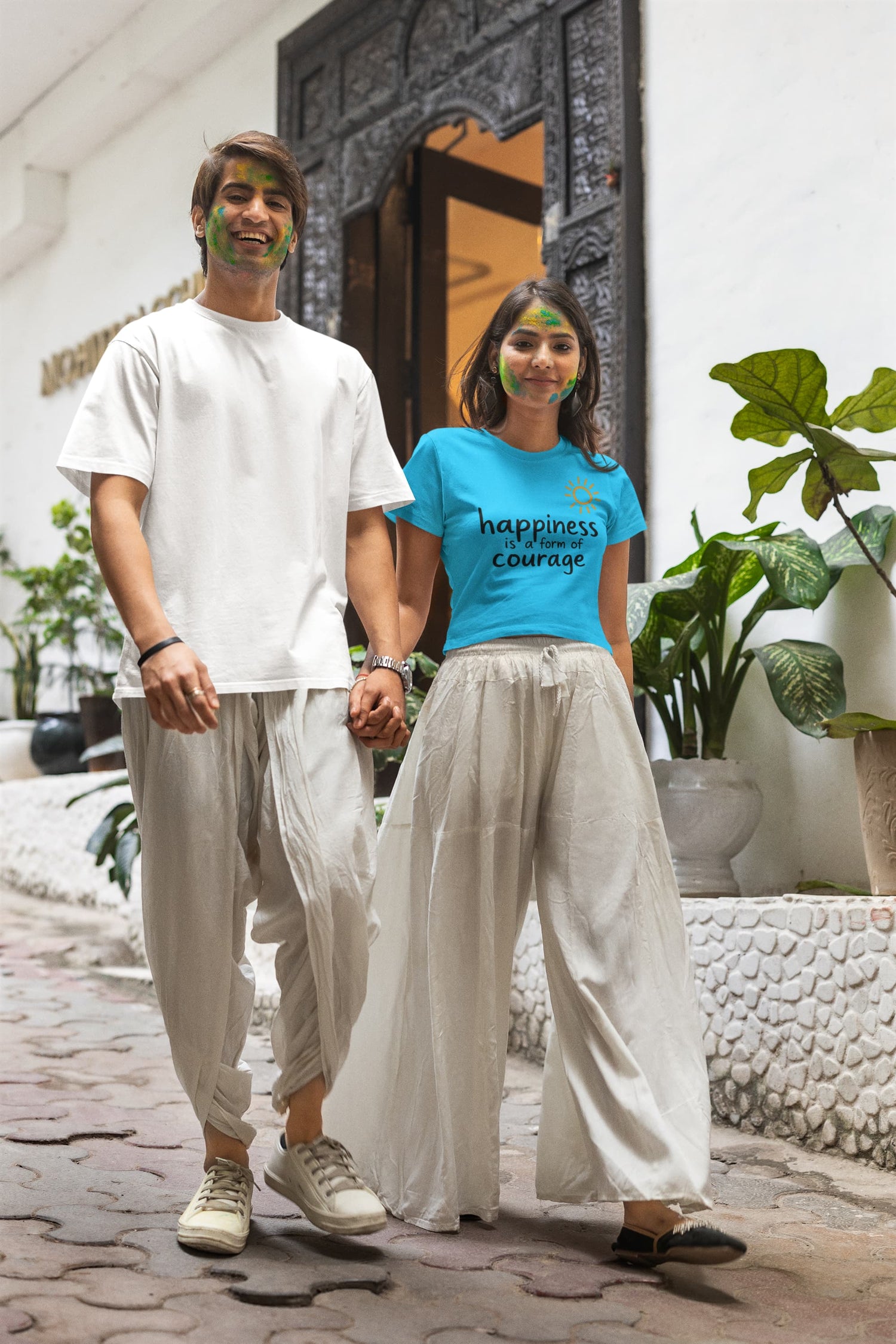 WOMENS SKY BLUE CROP TOP