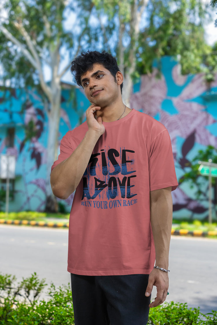 MENS DUSTY ROSE OVERSIZED T-SHIRT