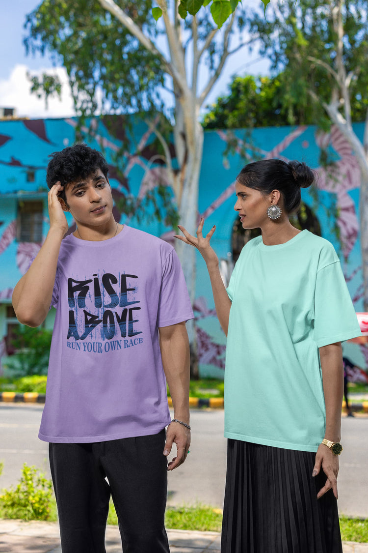 MENS IRIS LAVENDER OVERSIZED T-SHIRT