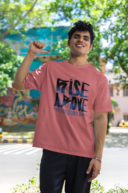MENS DUSTY ROSE OVERSIZED T-SHIRT