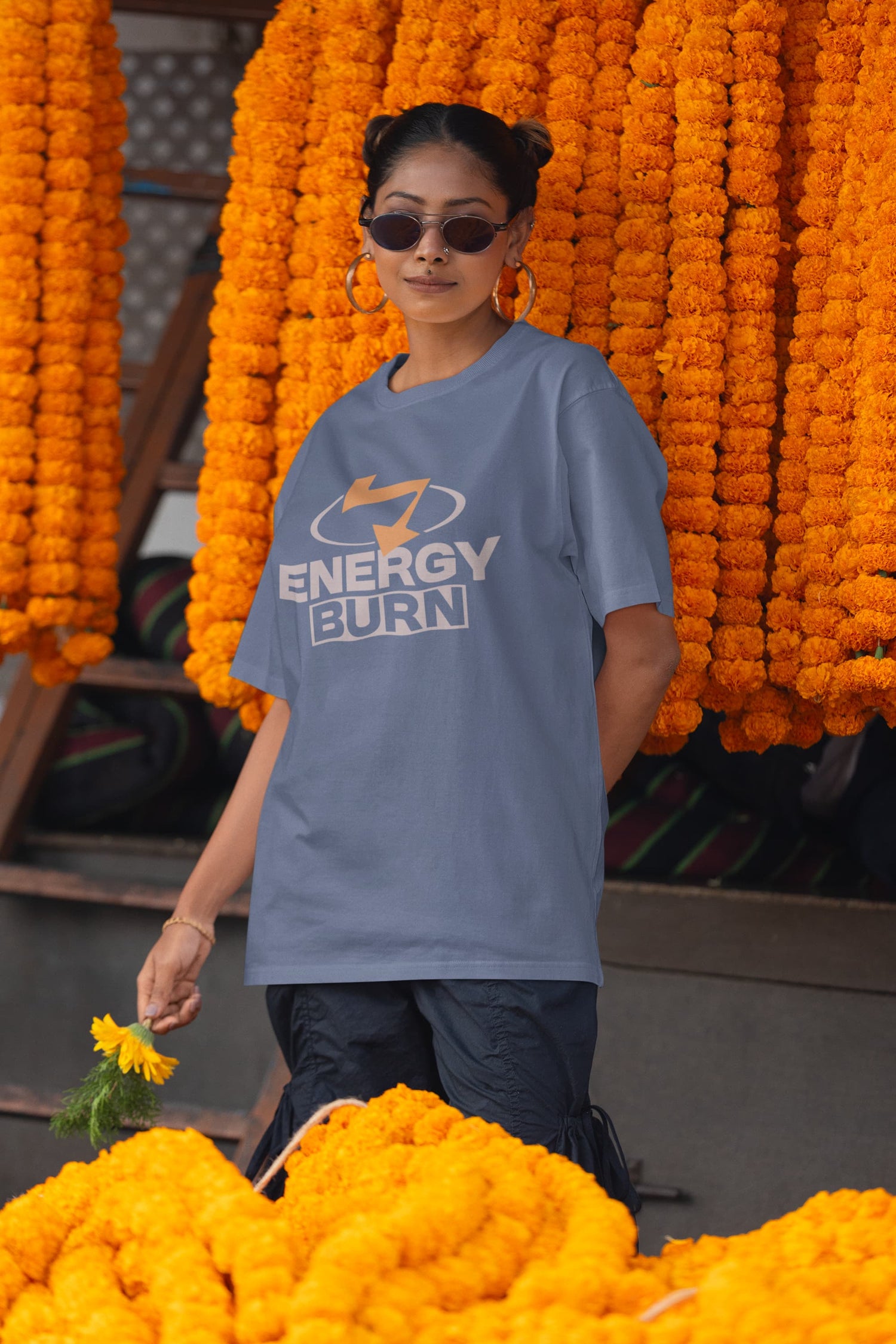 UNISEX STEEL GREY OVERSIZED T-SHIRT 