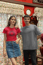 WOMENS RED CROP TOP