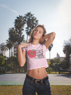 Women's Light Pink Crop Tops