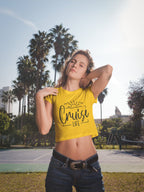Women's Golden Yellow Crop Tops