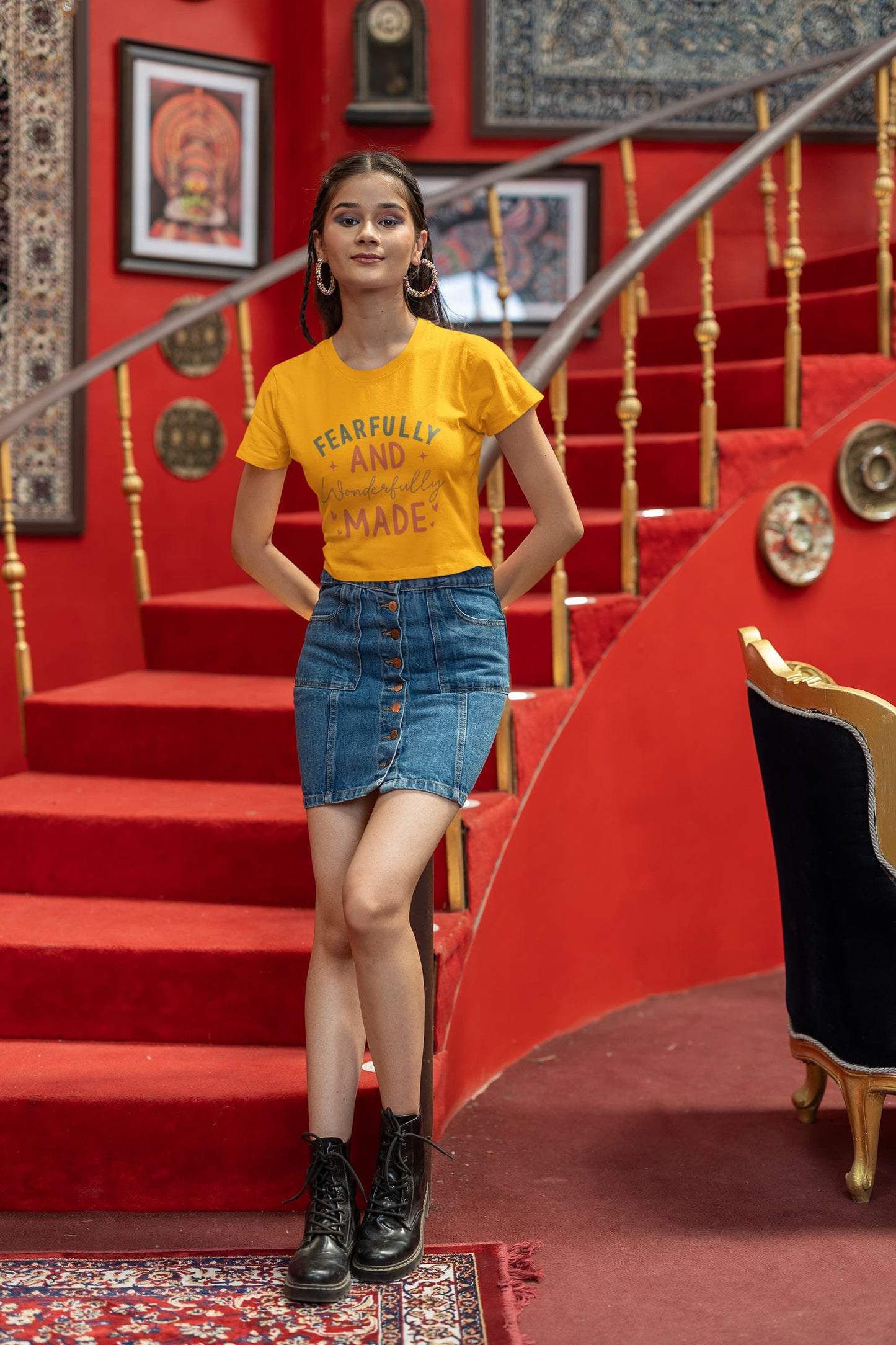 Women's Golden Yellow Crop Tops