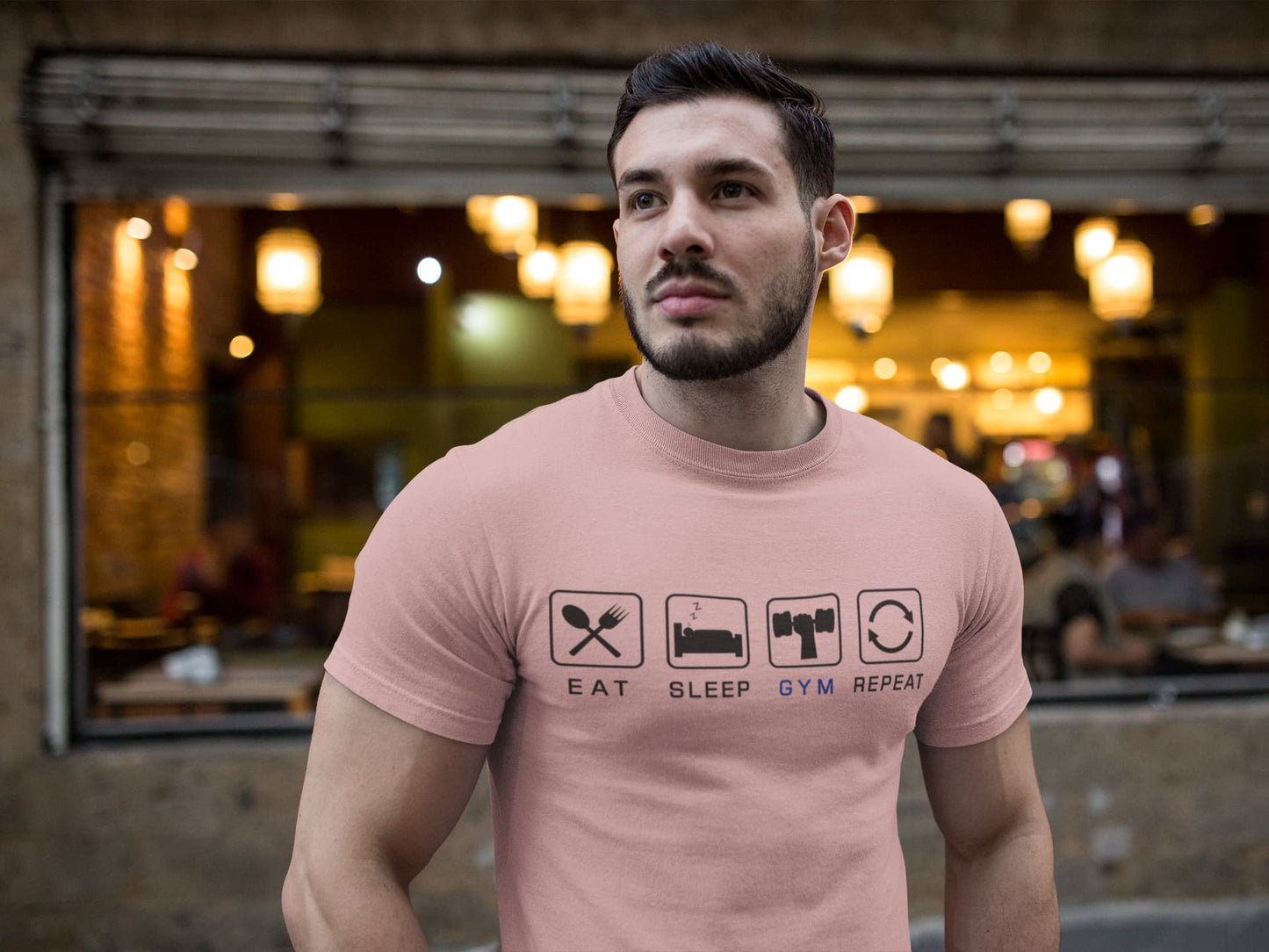 Men's Pastel Dusty Round Neck T-shirts