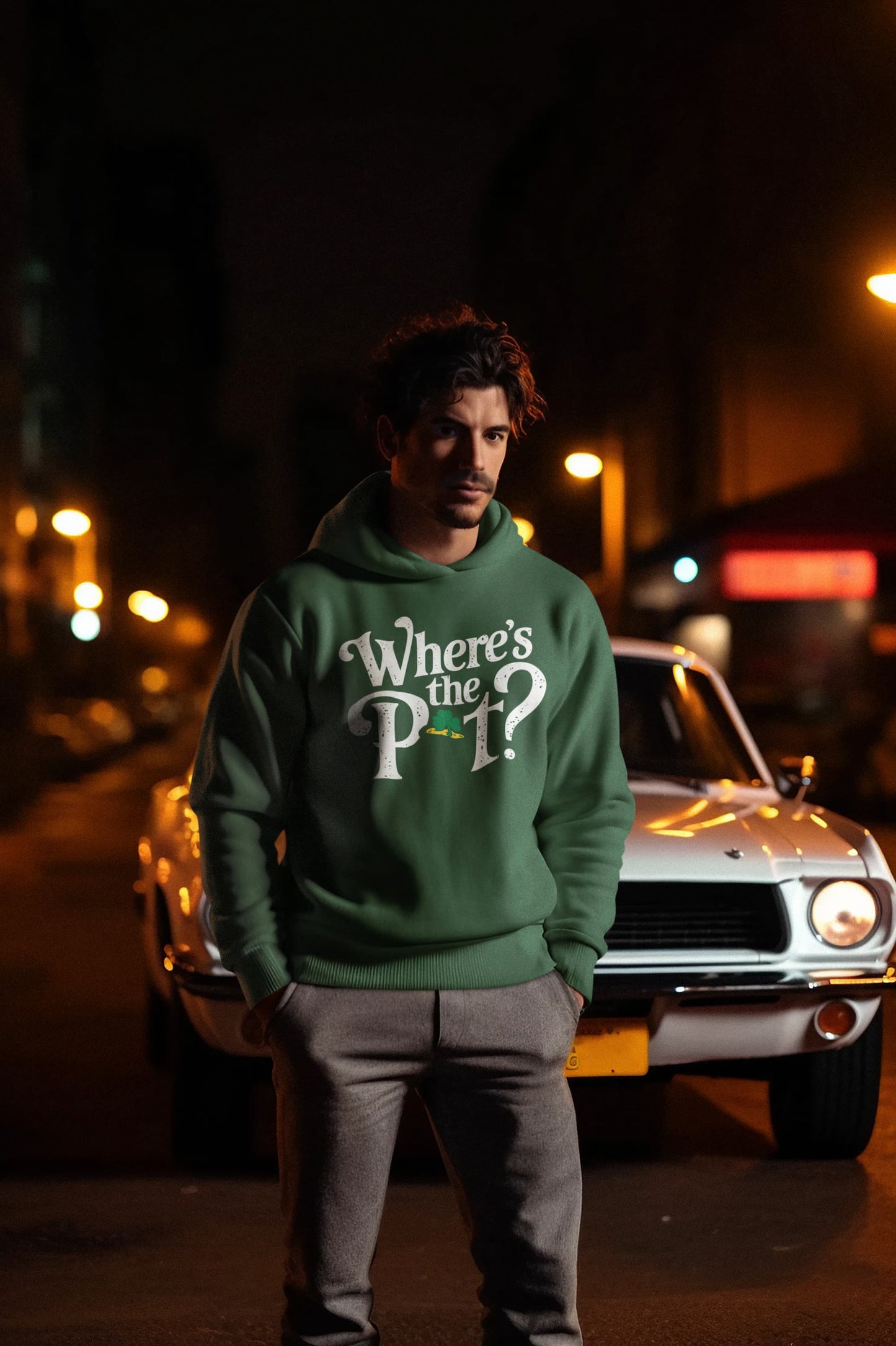 Men's Olive Green Hoodies
