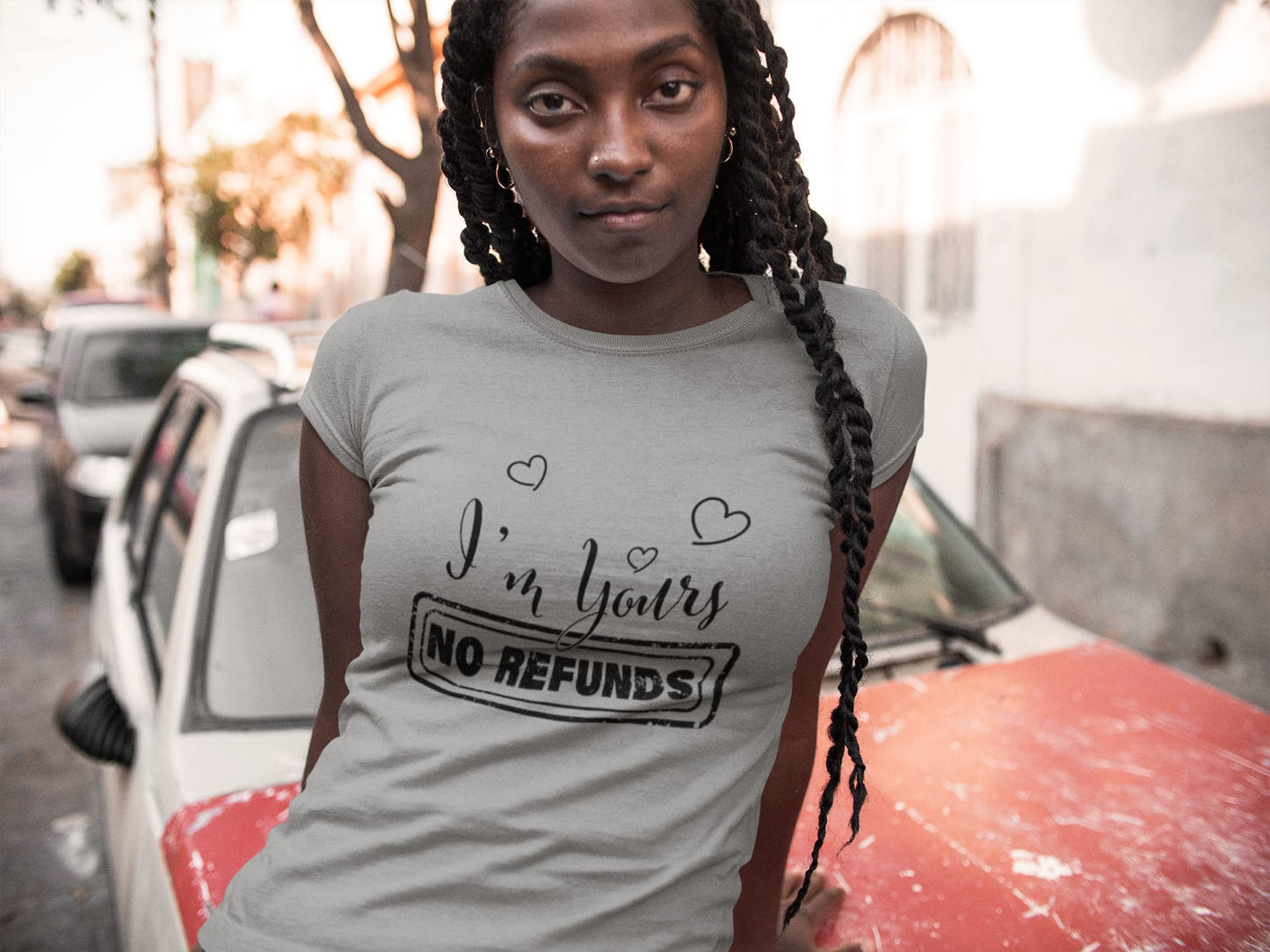 Women's Melange Grey Round Neck T-shirts
