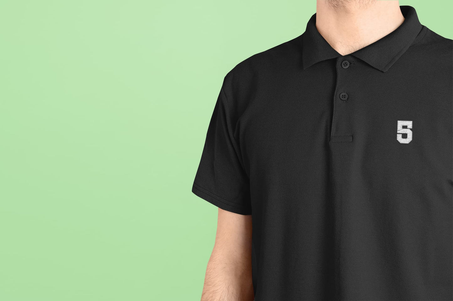 Men's Black Polo T-shirts