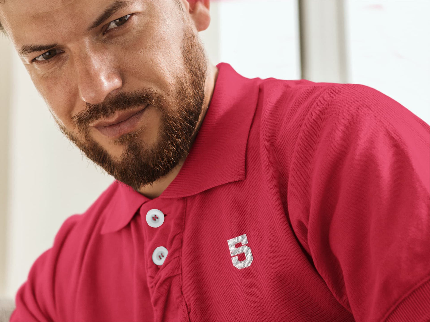 Men's Red Polo T-shirts