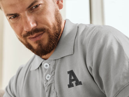 Men's Melange Grey Polo T-shirts