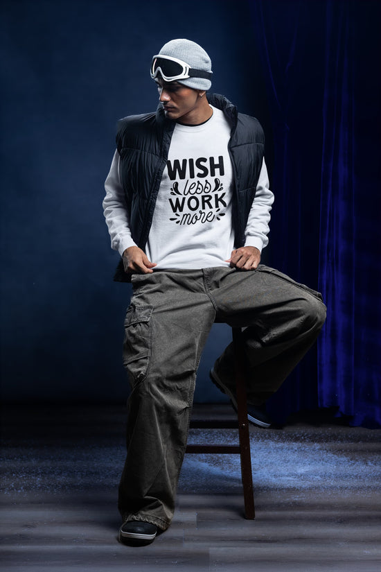 UNISEX WHITE SWEATSHIRT