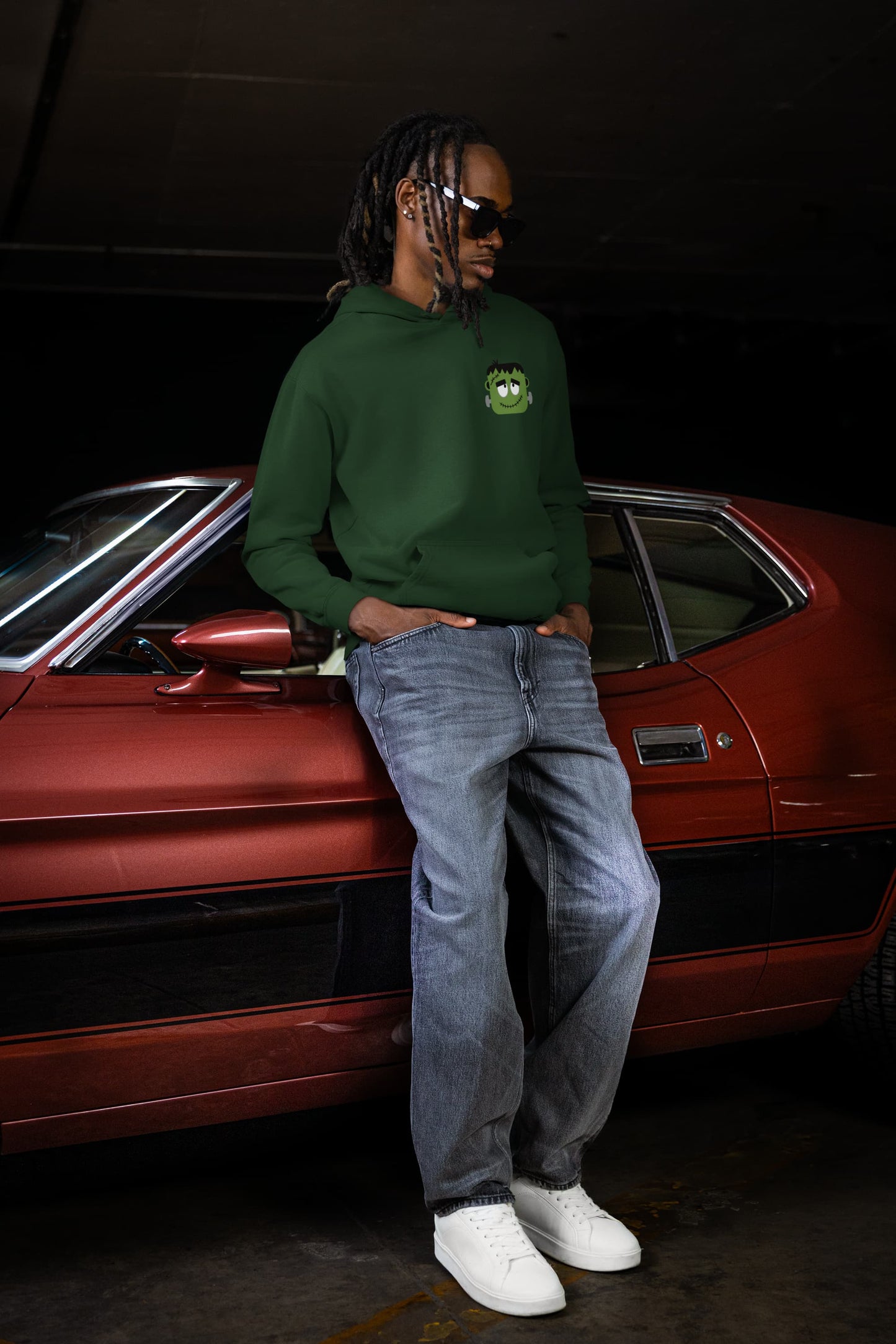 Men's Olive Green Hoodies