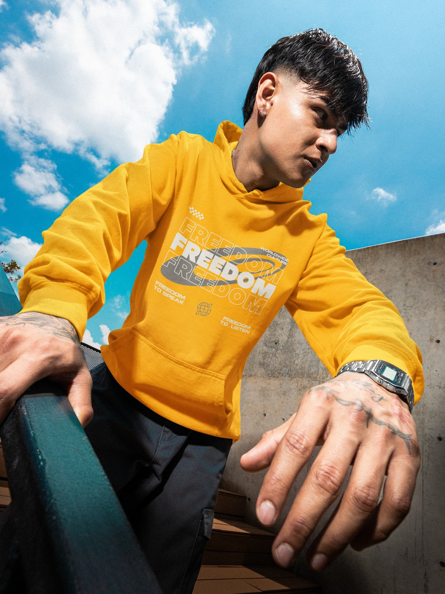 UNISEX GOLDEN YELLOW HOODIES