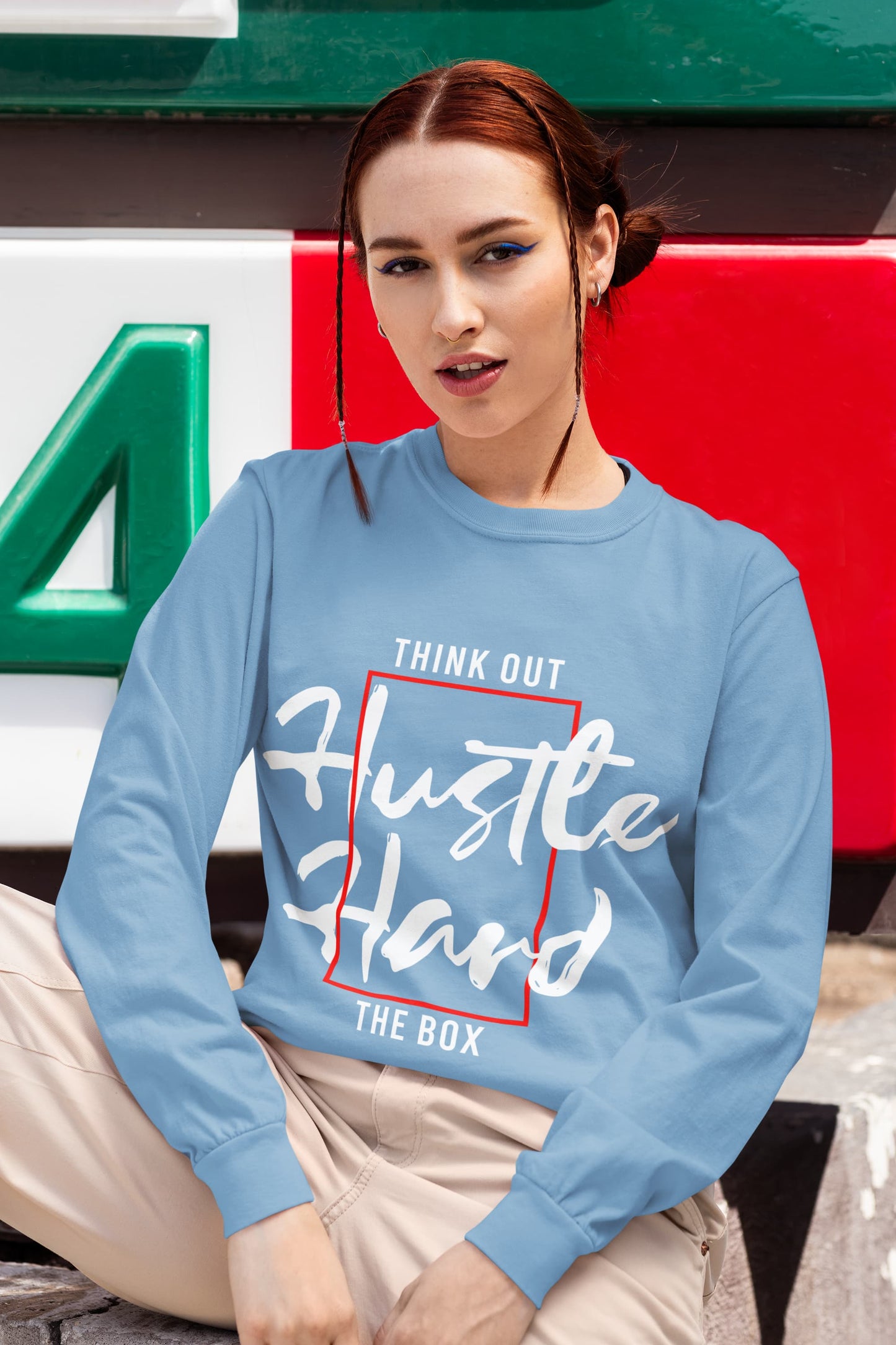 Women’s Baby Blue Sweatshirts