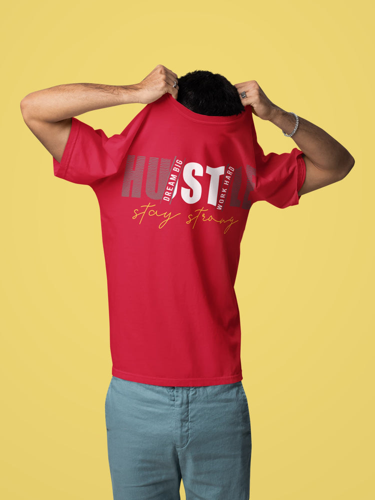 Men’s Red Round Neck T-shirts