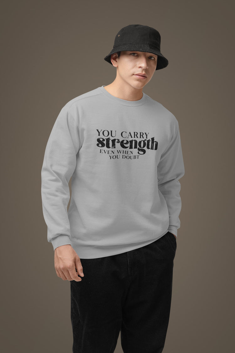 UNISEX MELANGE GREY SWEATSHIRT