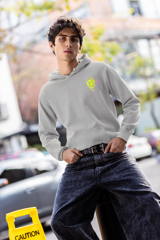 Men's Melange Grey Hoodies