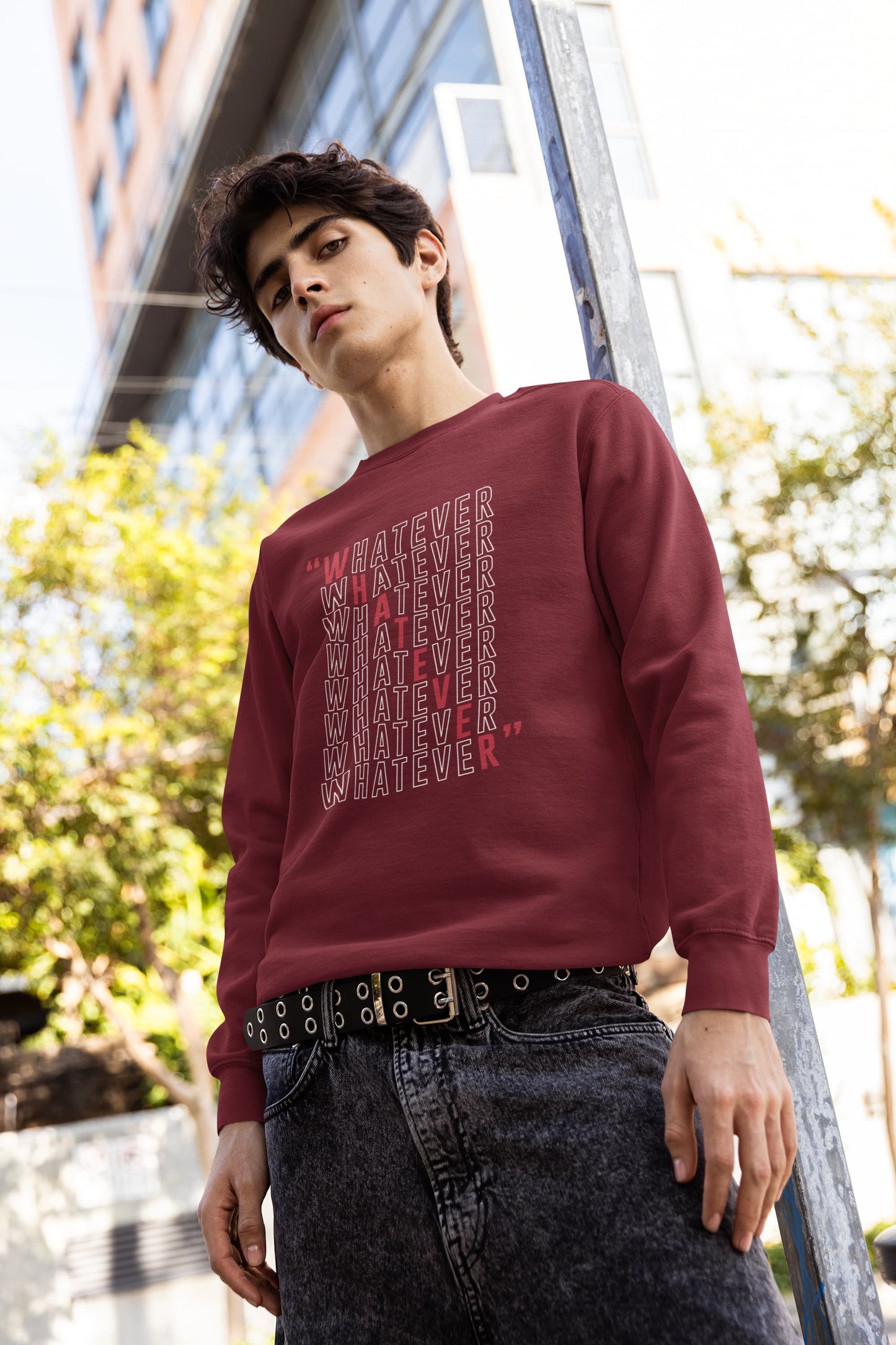 UNISEX MAROON SWEATSHIRT