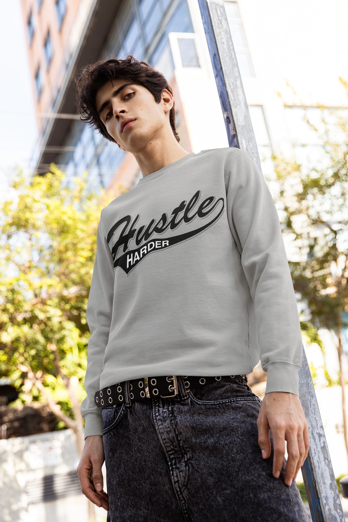 Men's Melange Grey Sweatshirts