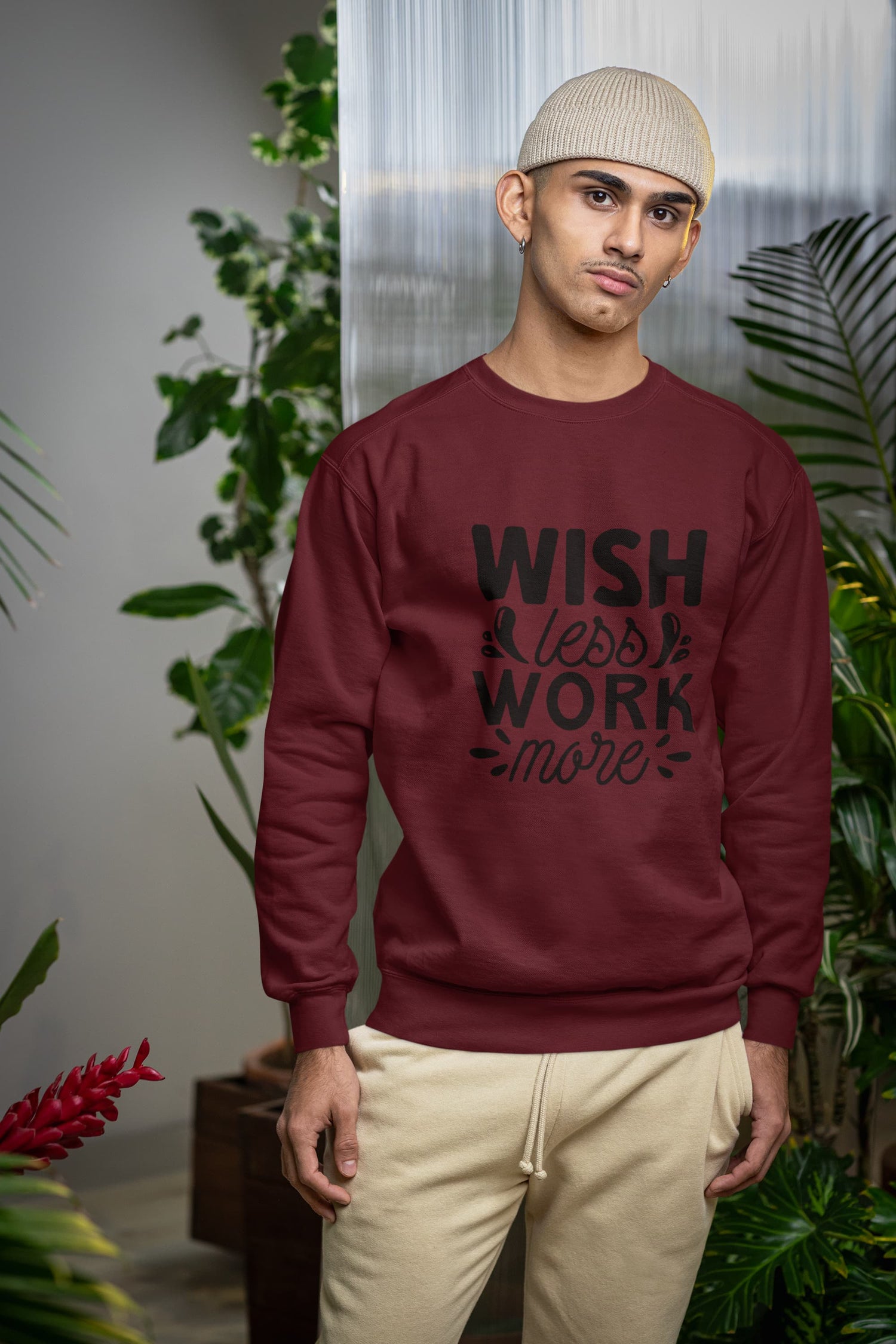 UNISEX MAROON SWEATSHIRT