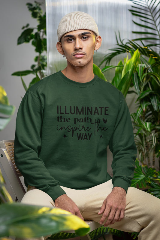 MENS OLIVE GREEN SWEATSHIRT