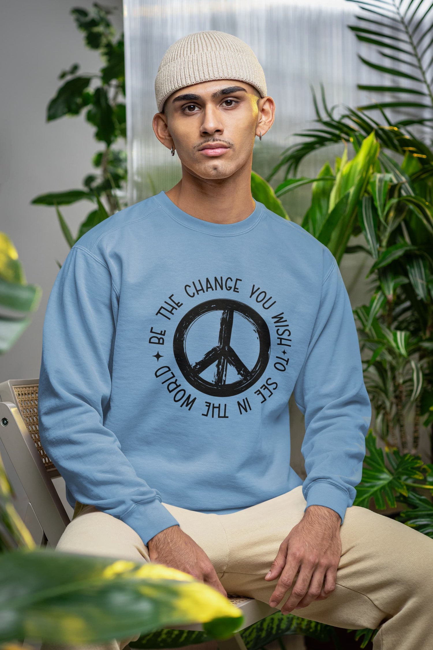 UNISEX BABY BLUE SWEATSHIRT