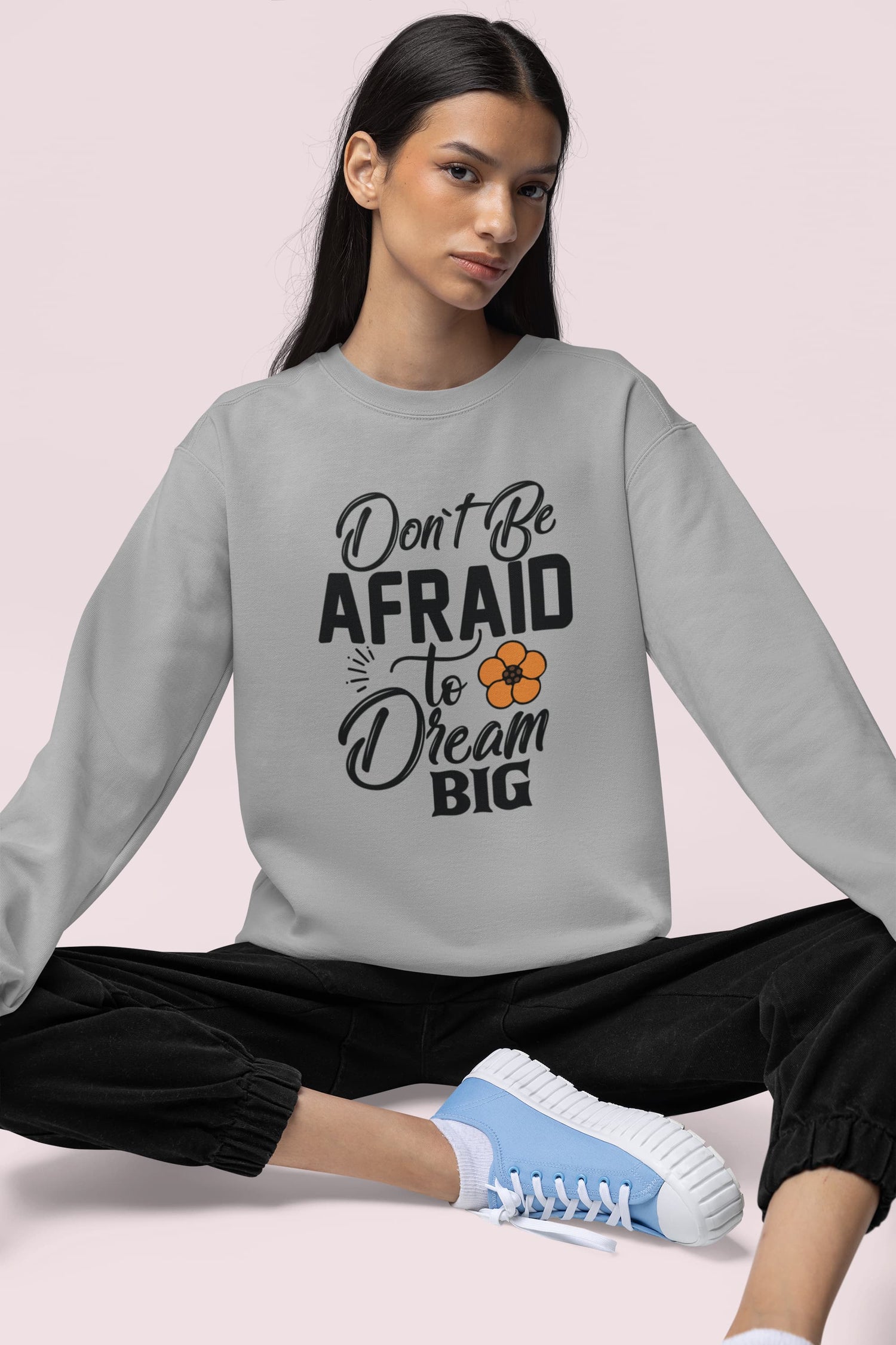 UNISEX MELANGE GREY SWEATSHIRT