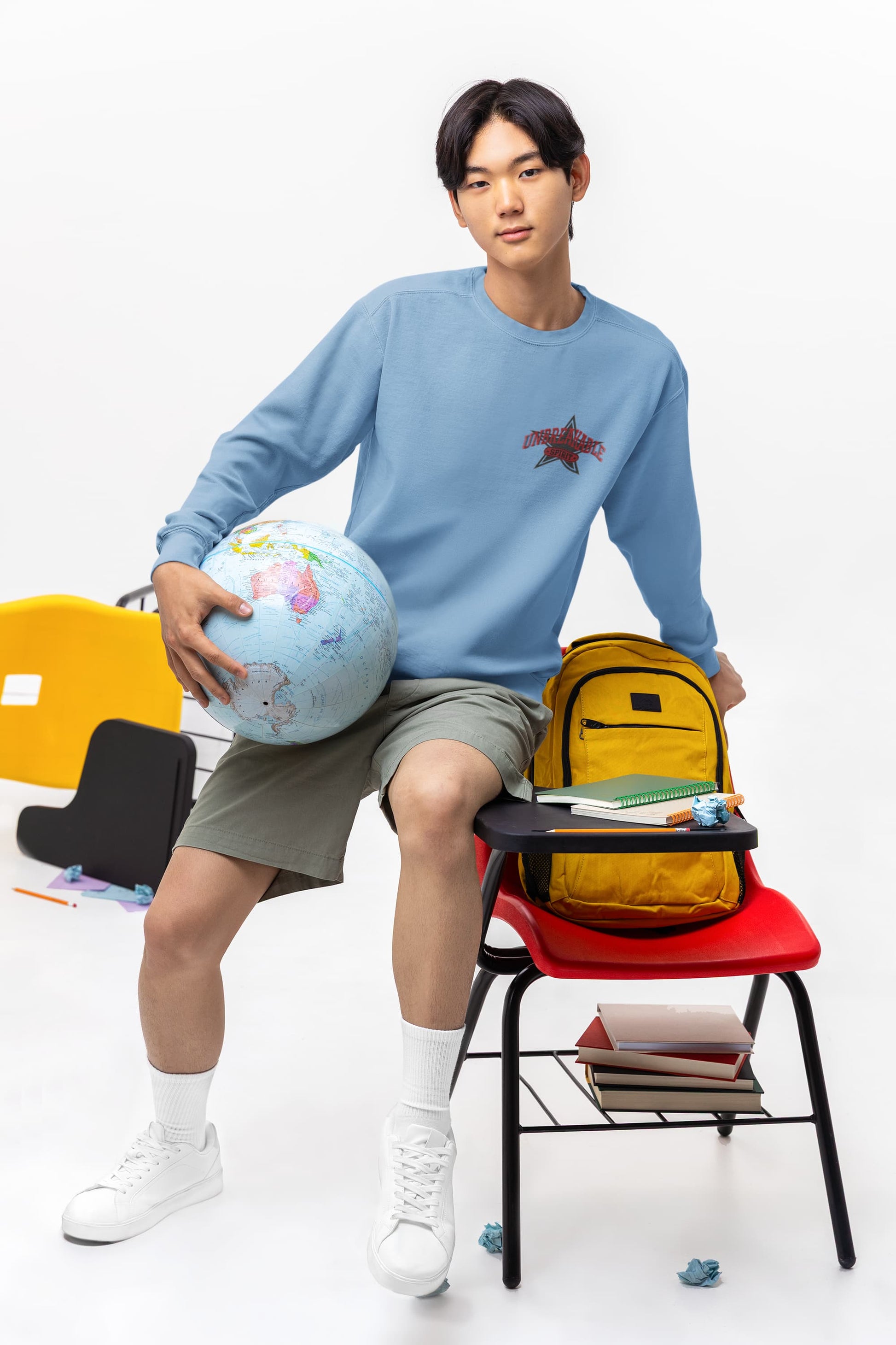 Men's Baby Blue Sweatshirts