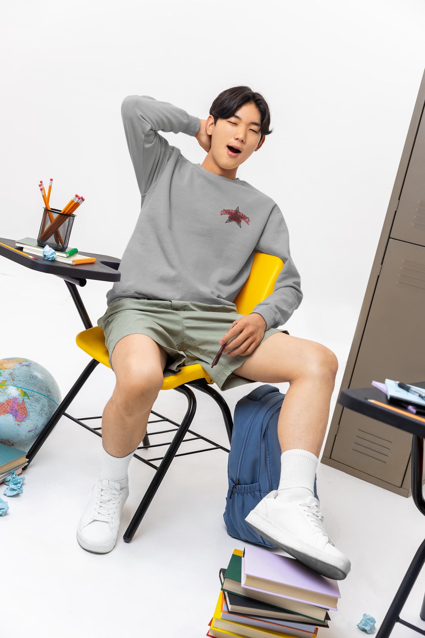 Men's Melange Grey Sweatshirts