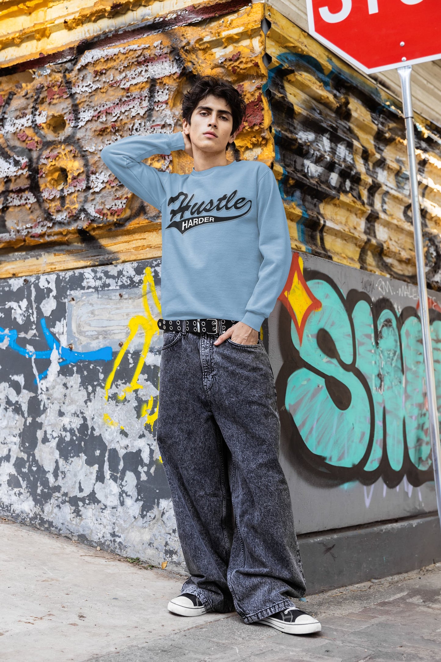 Men's Baby Blue Sweatshirts