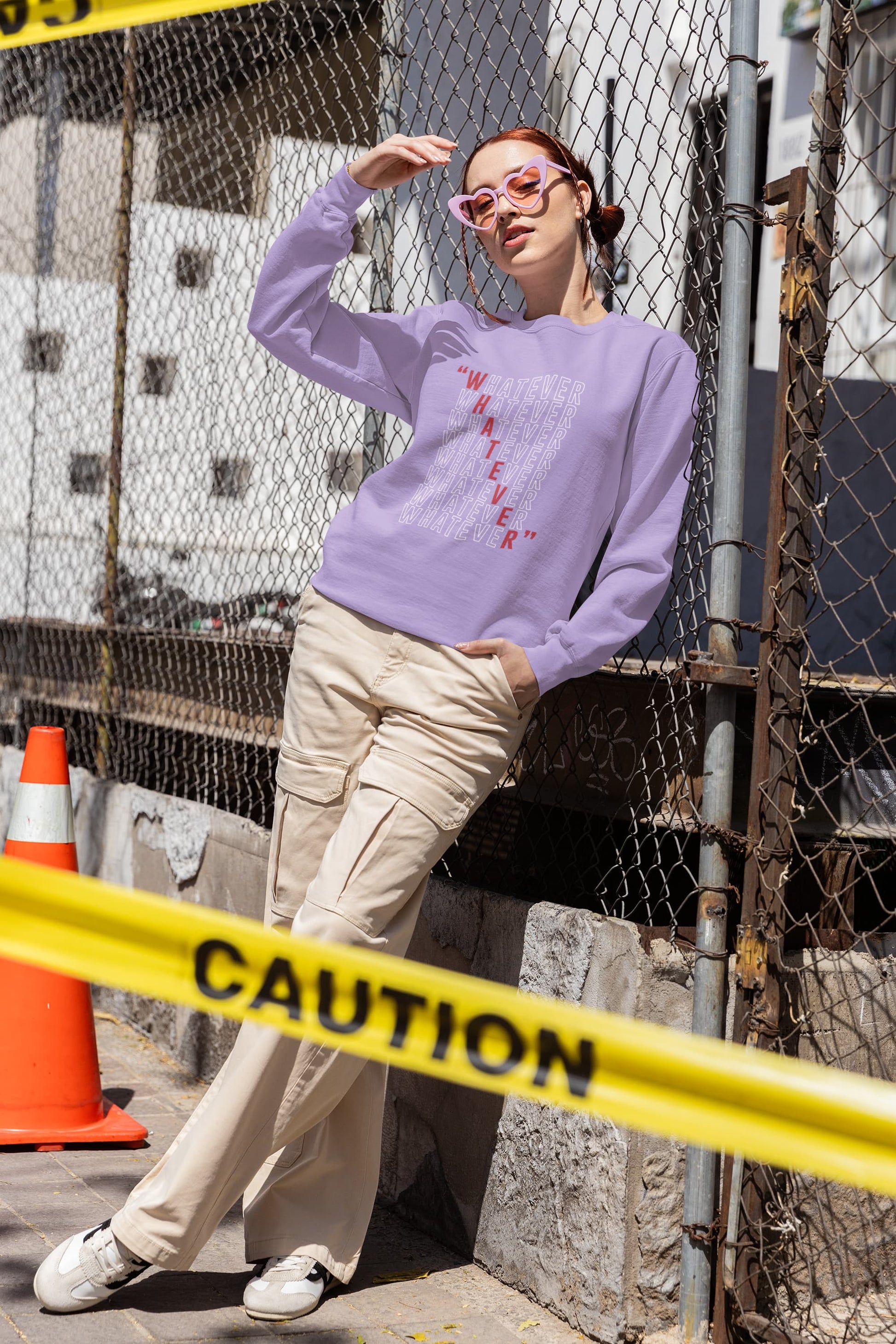 UNISEX IRIS LAVENDER SWEATSHIRT
