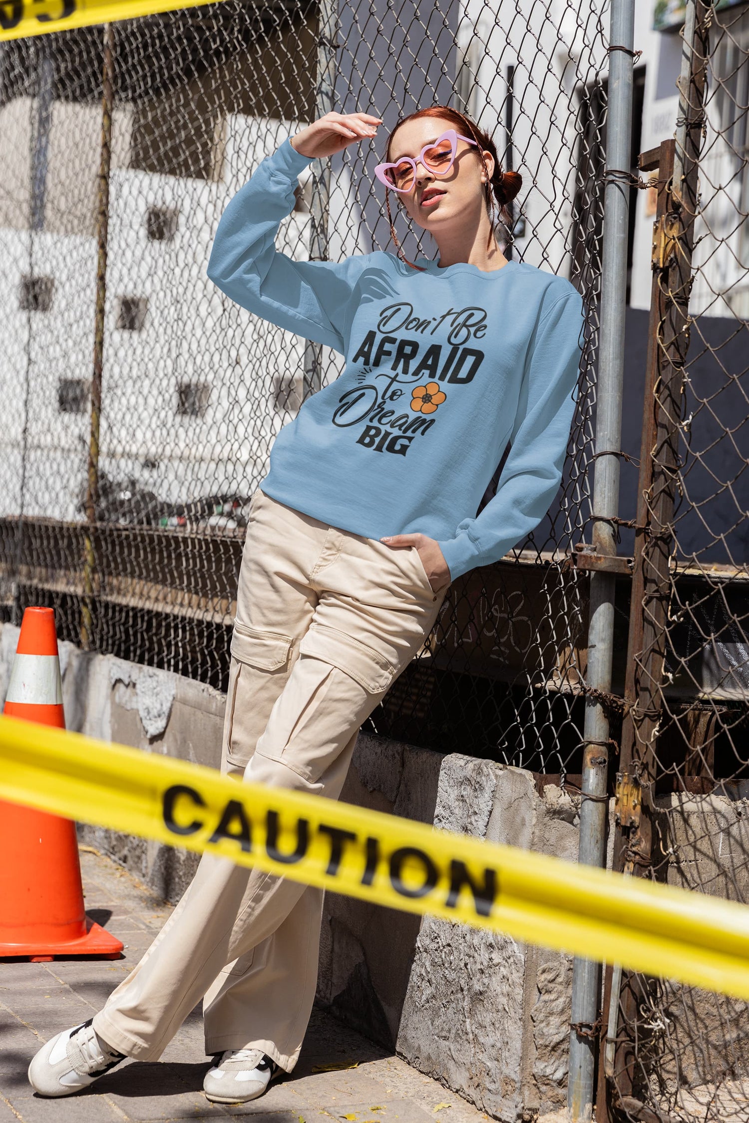 UNISEX BABY BLUE SWEATSHIRT