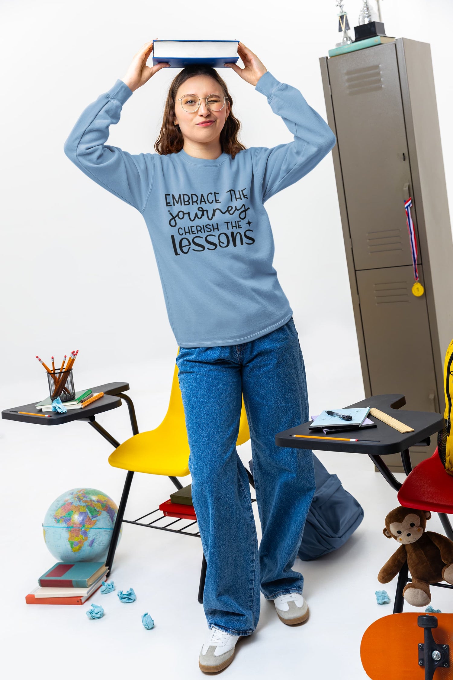 UNISEX BABY BLUE SWEATSHIRT