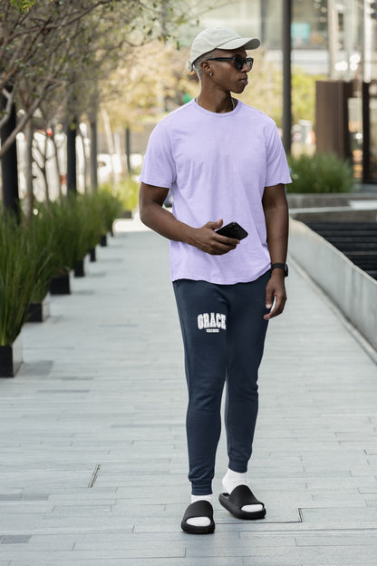 MENS NAVY BLUE JOGGERS