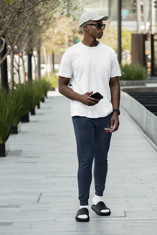 MENS NAVY BLUE JOGGERS 