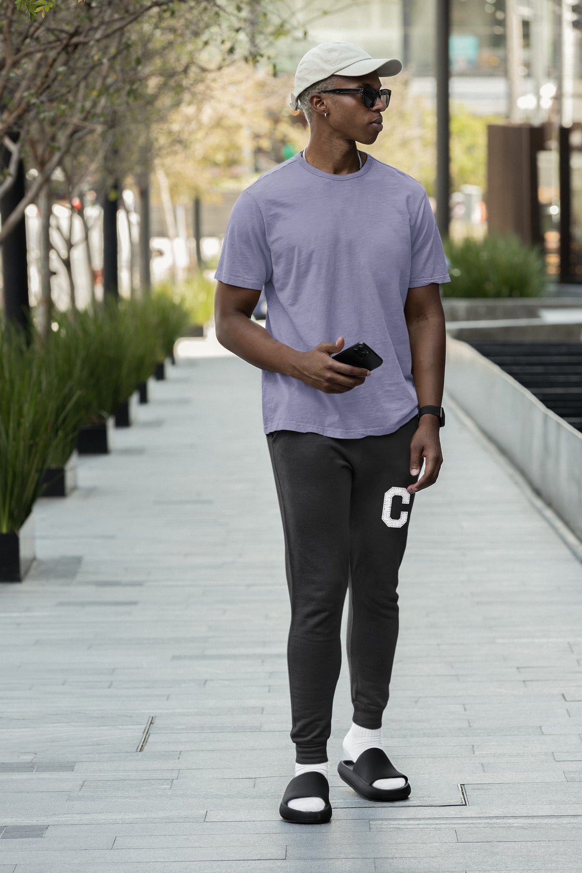 Mn's Black Joggers