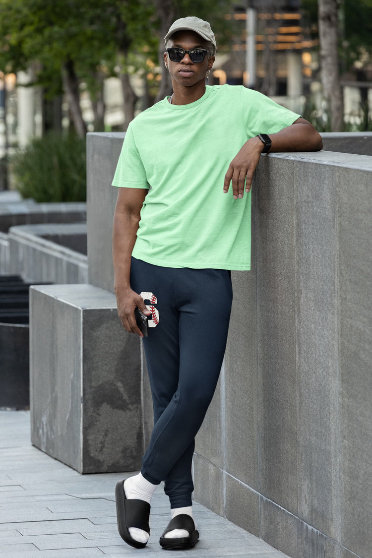 MENS NAVY BLUE JOGGERS 