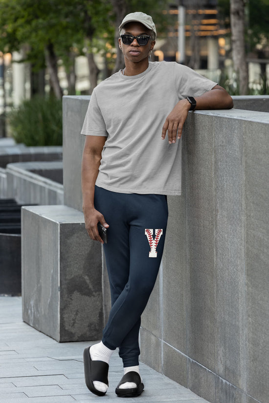 MENS NAVY BLUE JOGGERS 