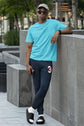 MENS NAVY BLUE JOGGERS 