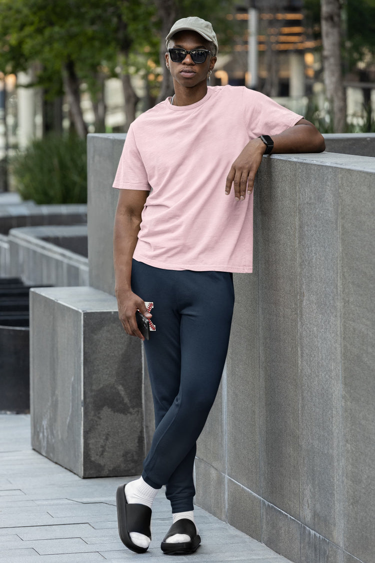 MENS NAVY BLUE JOGGERS 